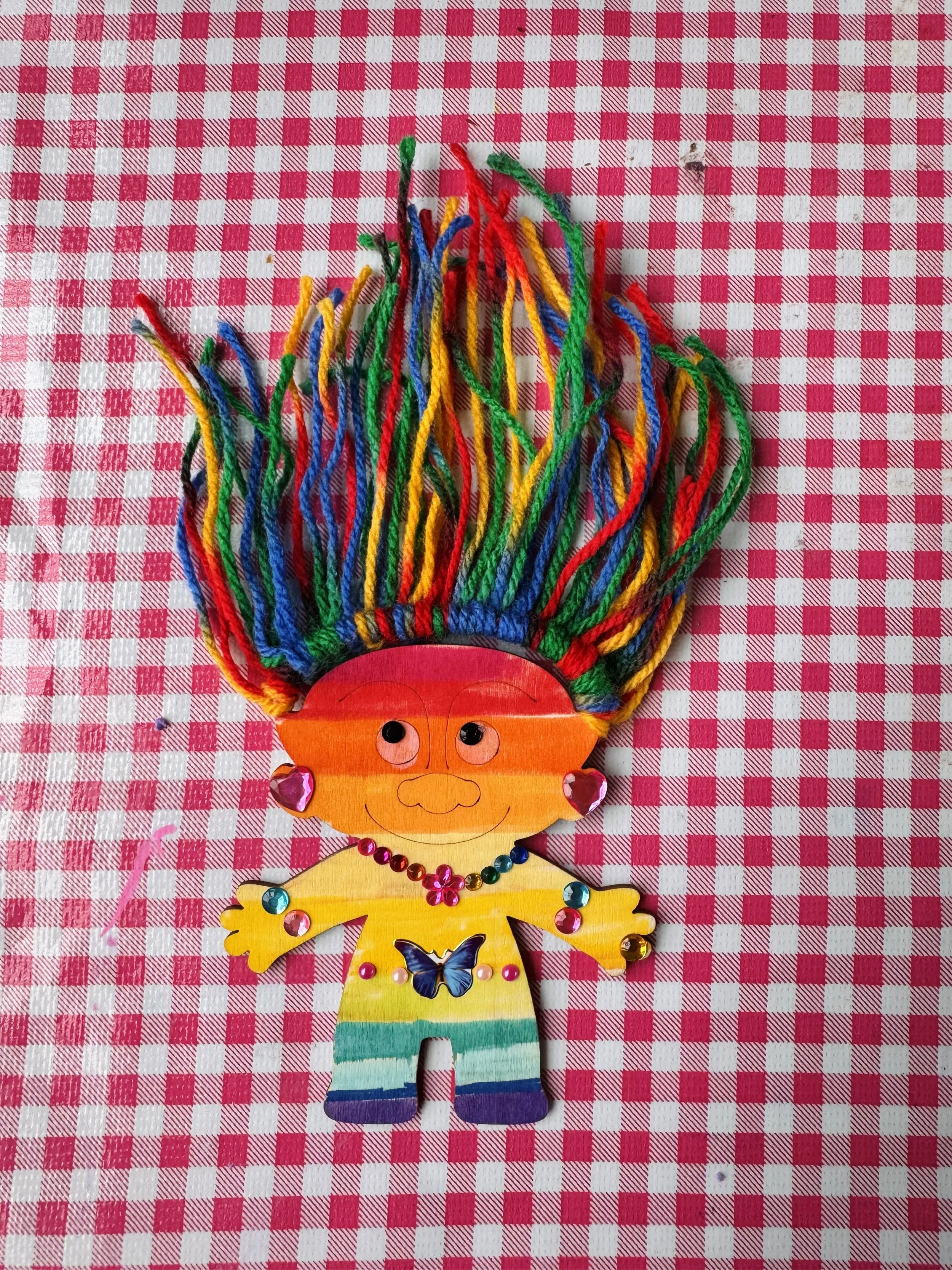Kirstys Art and Craft Club troll doll activity