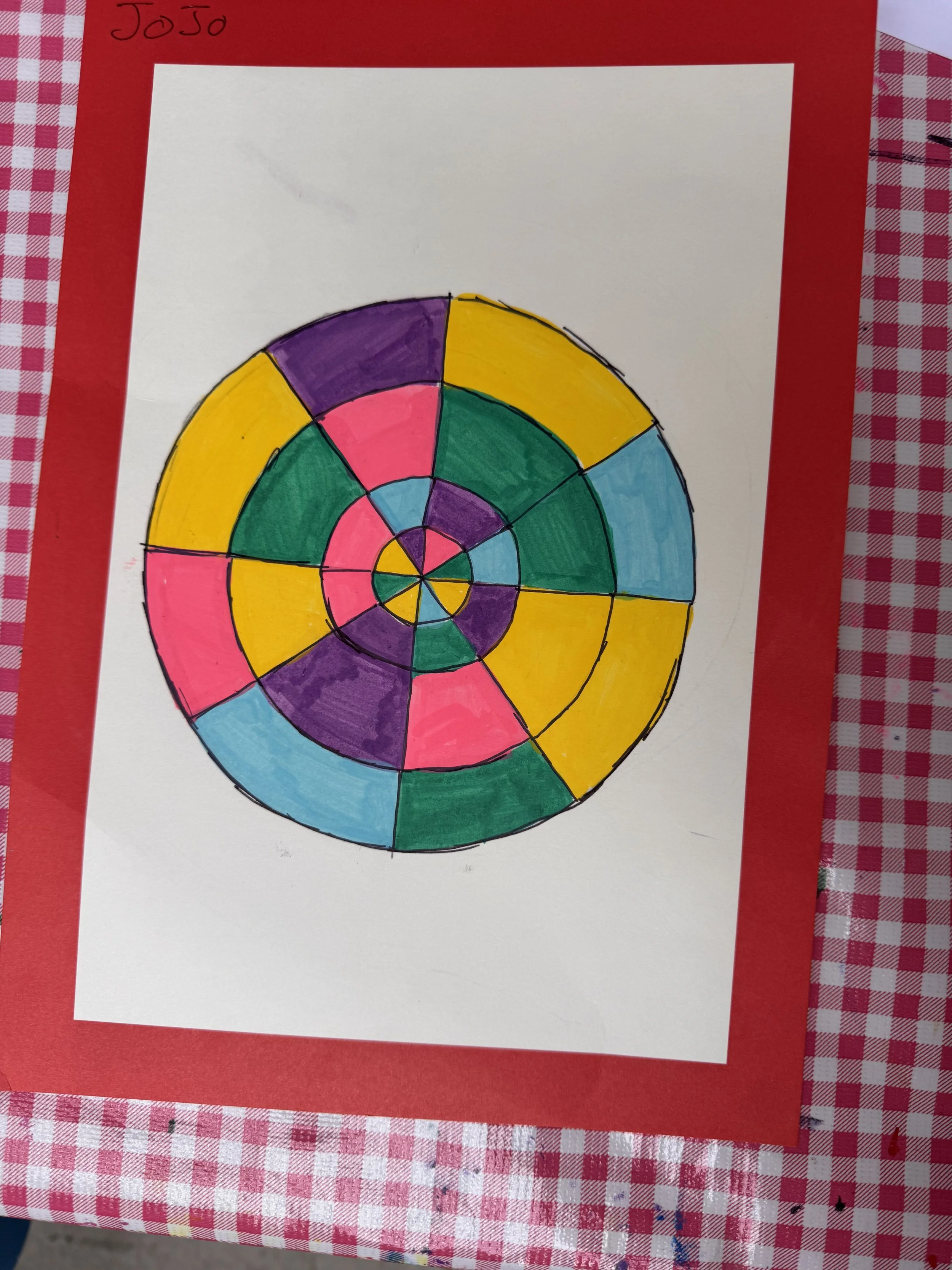 Kirstys Art & Craft Club geometric art project