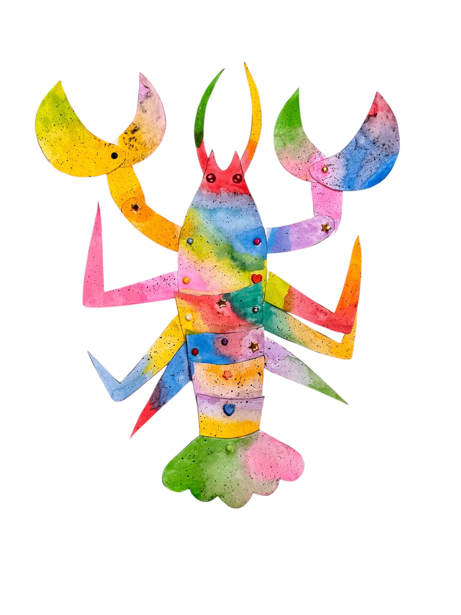 Kirstys Art And Craft Club paper lobster puppet activity