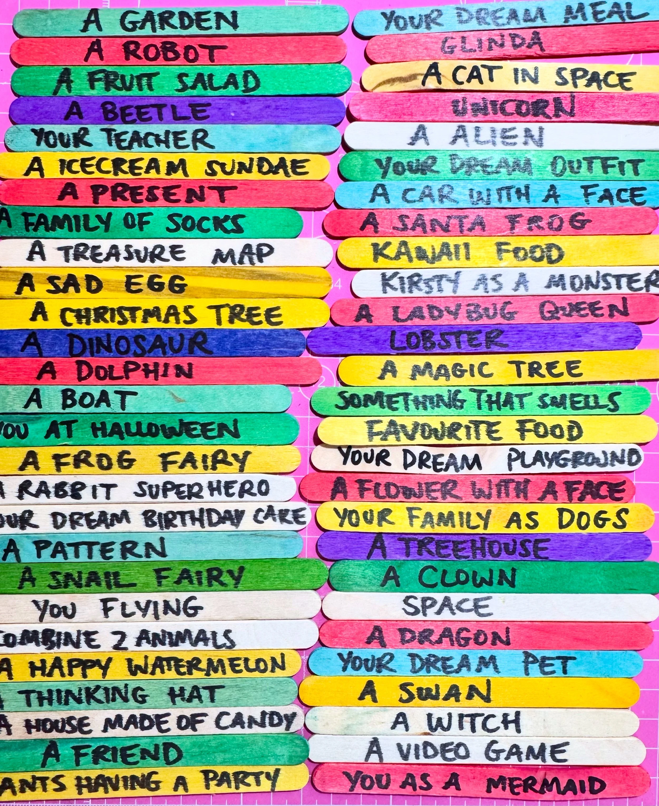 Kirstys Art and Craft Club wooden stick drawing activity