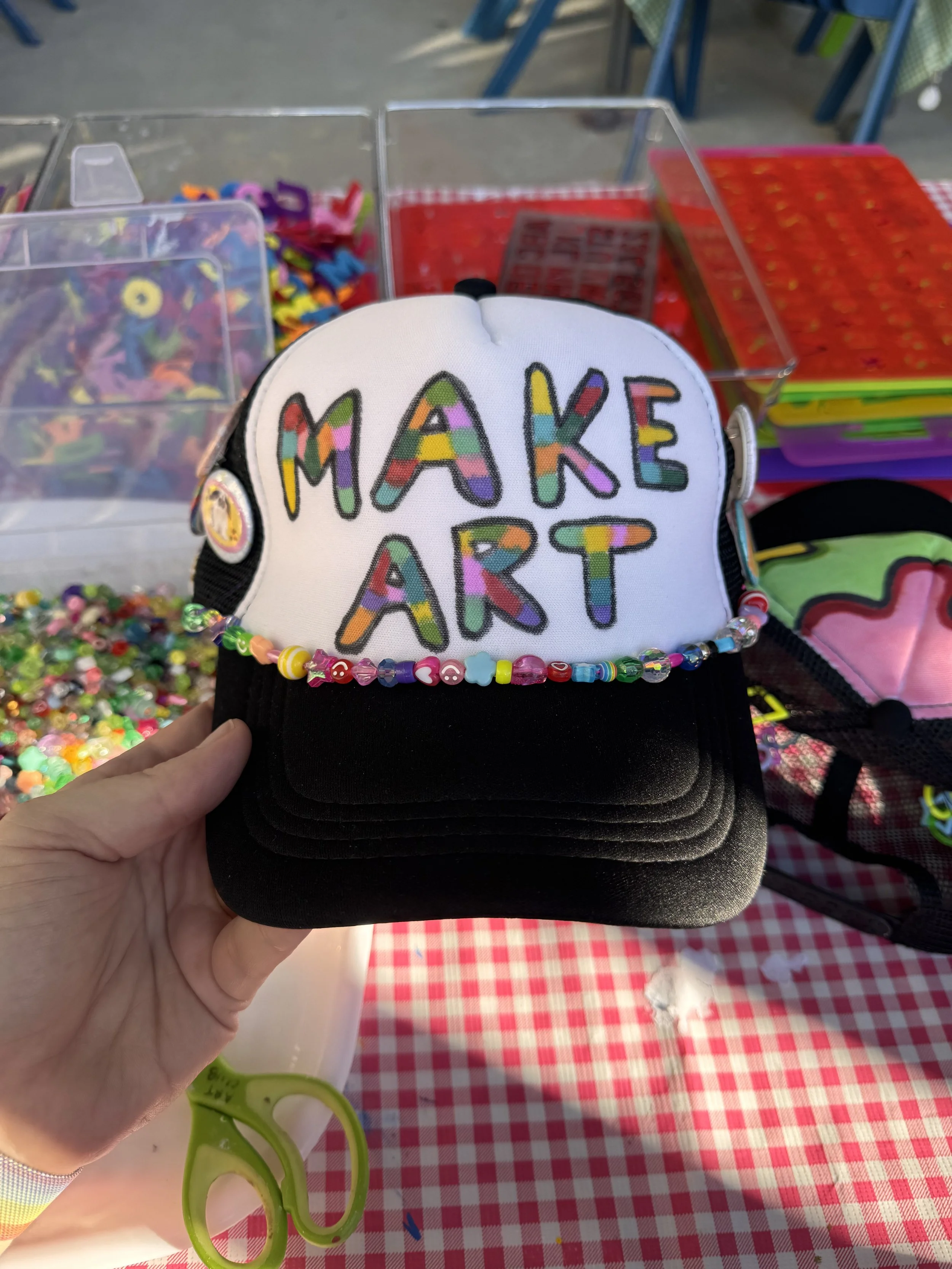 Kirstys Art & Craft Club hat decorating activity