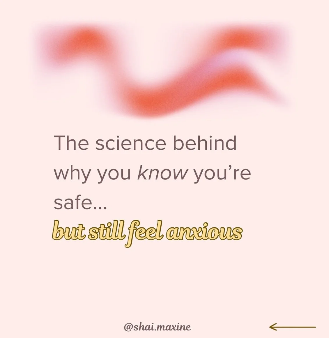 If I&rsquo;m Safe, Why Do I Still Feel Anxious? 😵&zwj;💫

You know everything is fine. There&rsquo;s no real threat, yet you are still wide awake at night, heart racing, replaying a conversation from earlier, convinced you said something wrong.

May