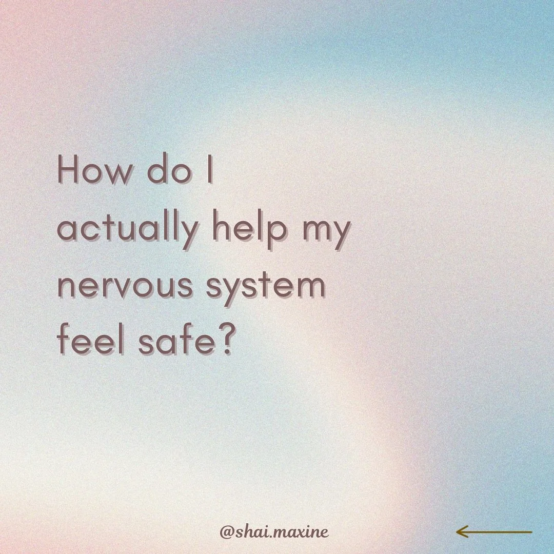 Comment &ldquo;SAFETY&rdquo; and I&rsquo;ll send you my Finding Safety Within workshop replay 🤍

Feeling safe isn&rsquo;t something we can force, it&rsquo;s something the body learns through experience. 🌿

Safety starts to build when you notice wha