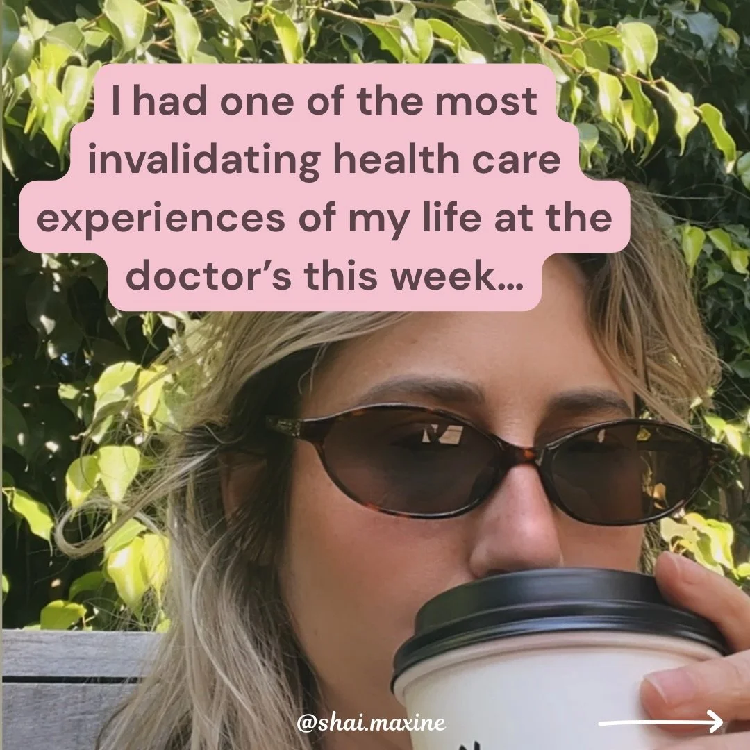 This week reminded me just how deeply we all deserve to be met with presence and care when dealing with our health 💛

There&rsquo;s a particular kind of hurt that happens when you&rsquo;re already vulnerable and the person you&rsquo;re turning to fo