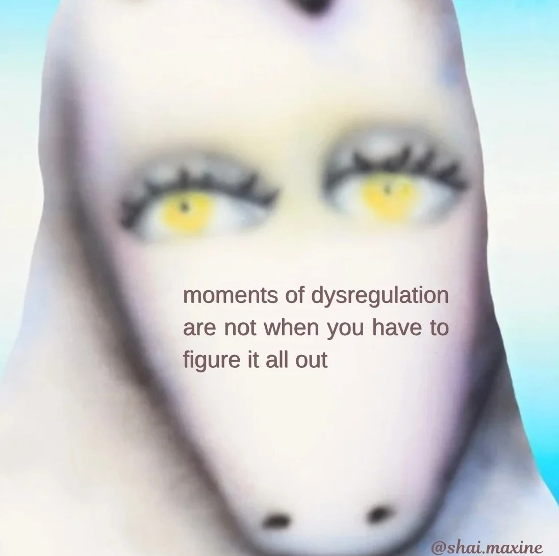 Your system is in survival mode when you&rsquo;re triggered. 

You&rsquo;re not thinking clearly, you&rsquo;re reacting instead of responding. 

Trying to problem-solve from that place usually just pulls you deeper into overwhelm making decisions tha