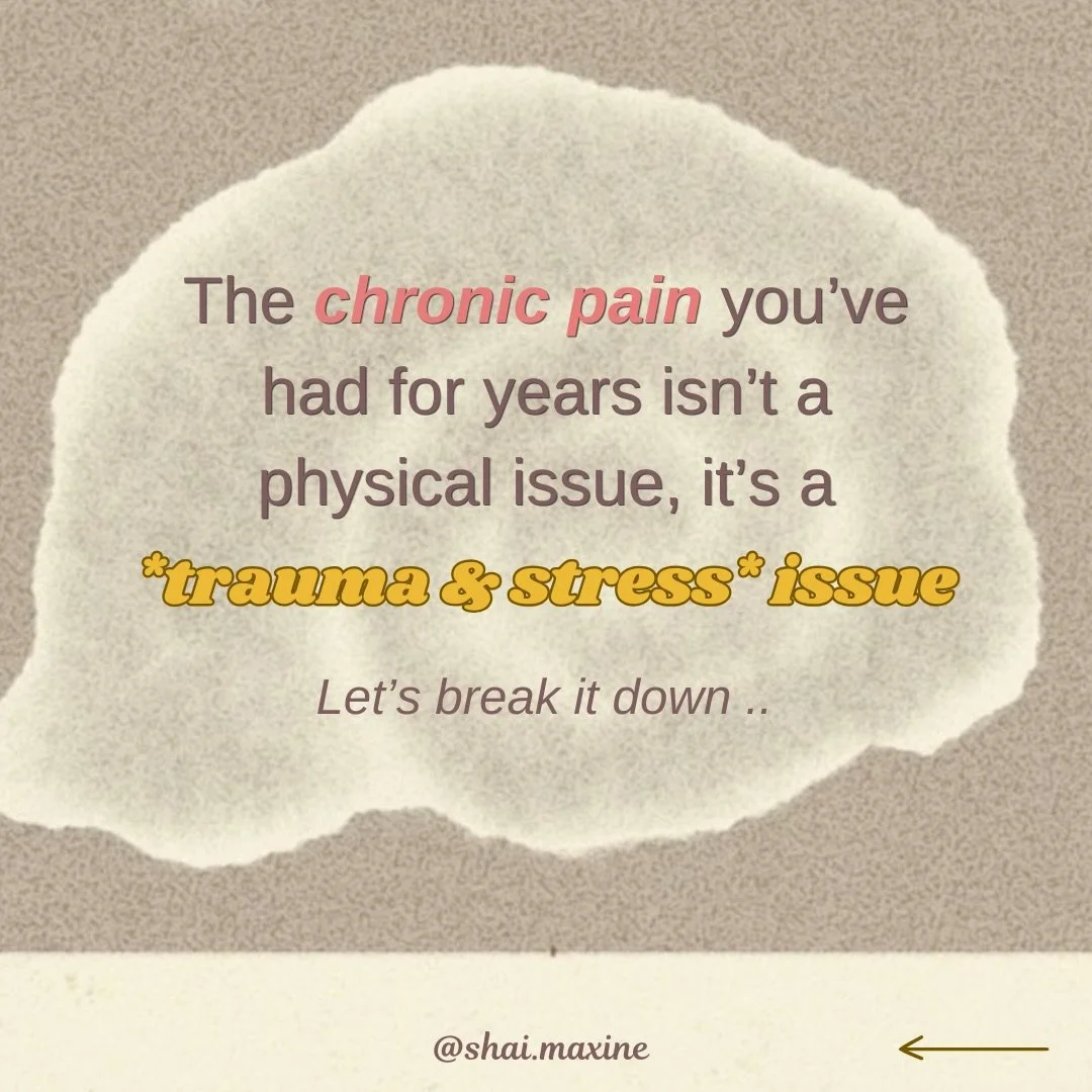We have to stop minimizing how much unresolved trauma and unprocessed emotion actually affect the body.

When our systems are fried and overwhelmed, our body loses its ability to recover, be resilient or flexible in life. 

Difficult situations feel 
