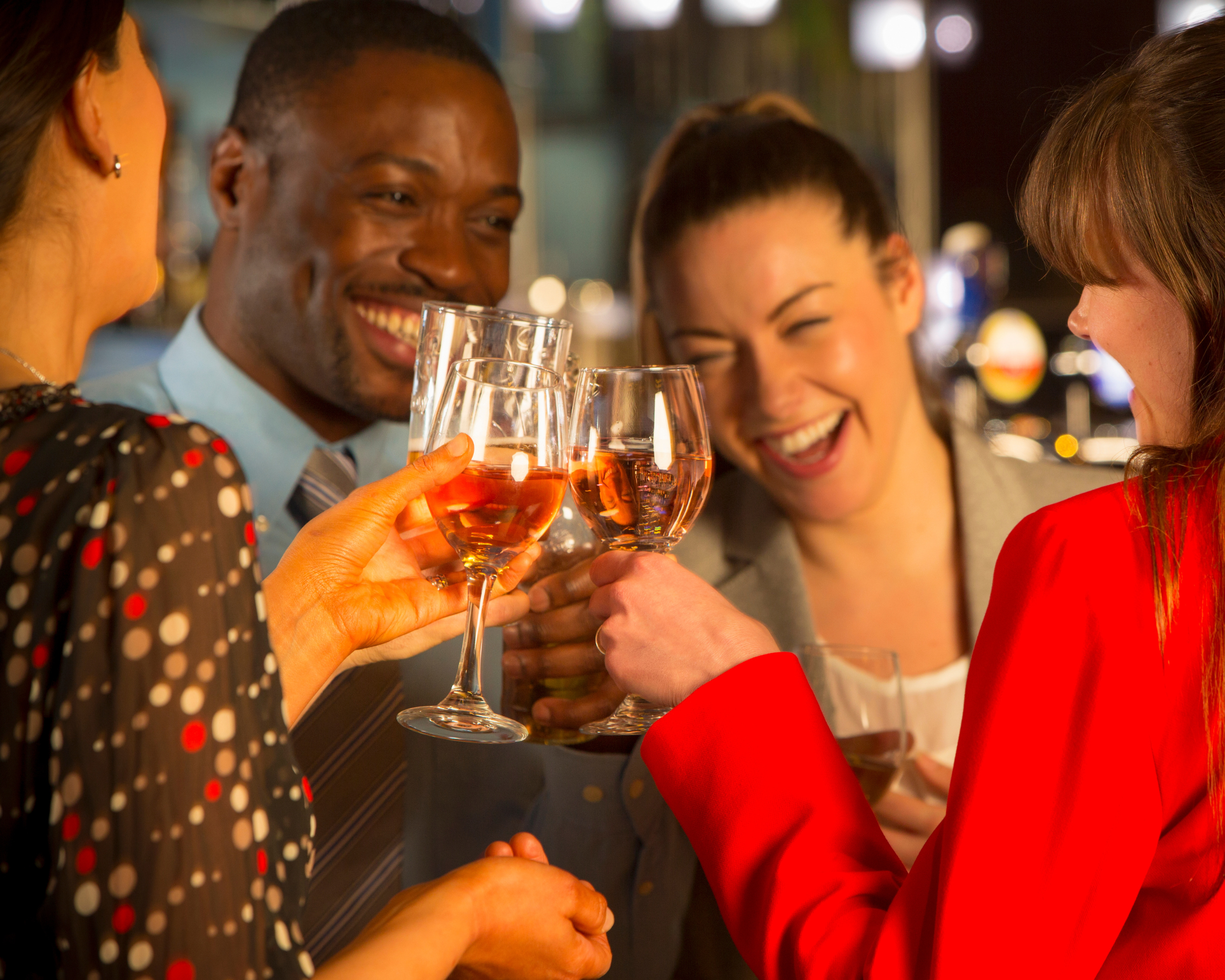 Professionals socialising in Canada