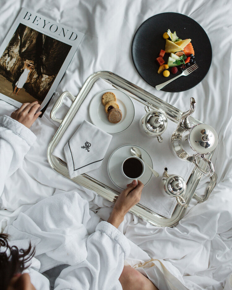 Breakfast in Bed at the St. Regis Mexico City.