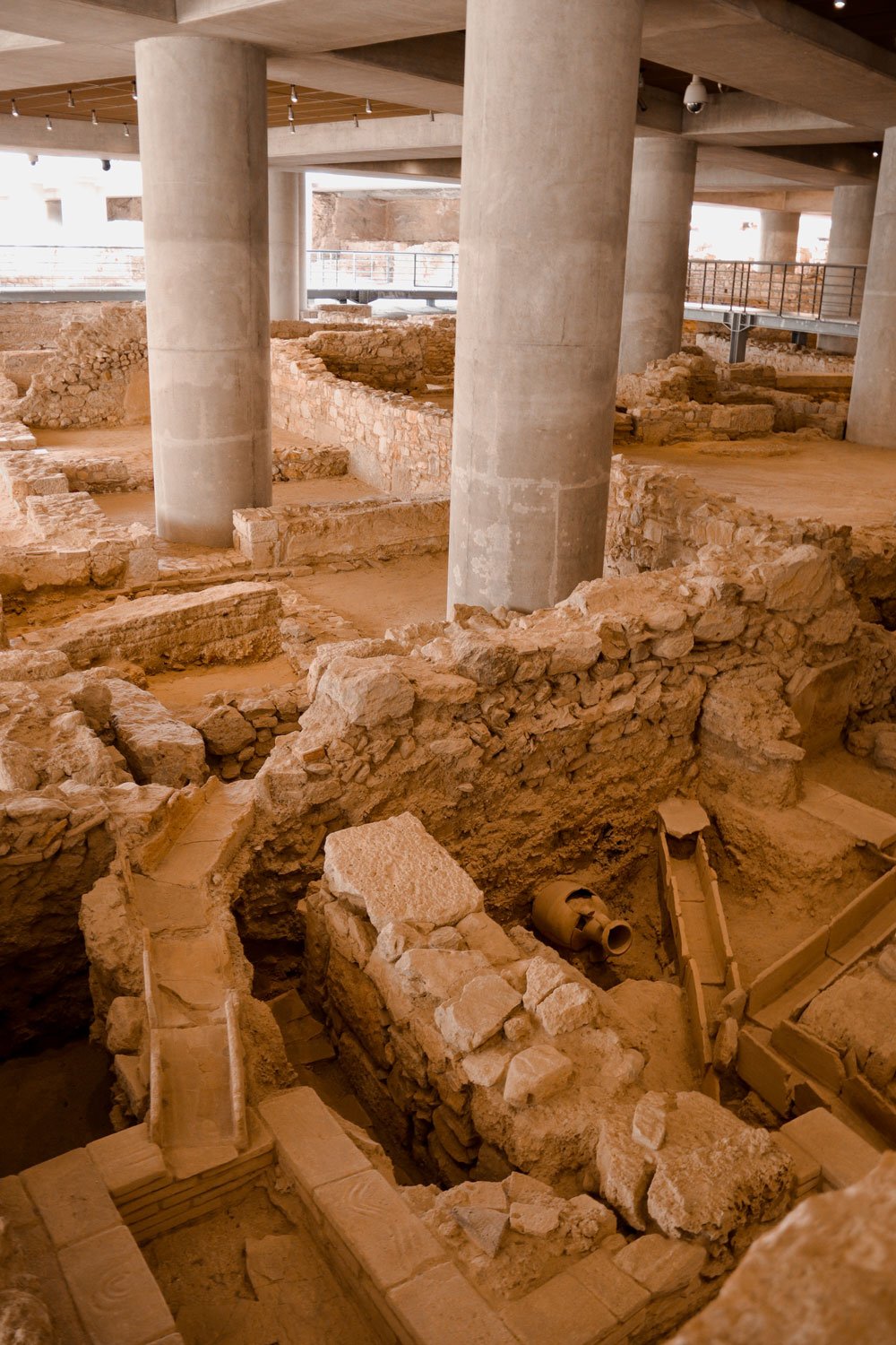 Ruins Below the Acropolis Museum.