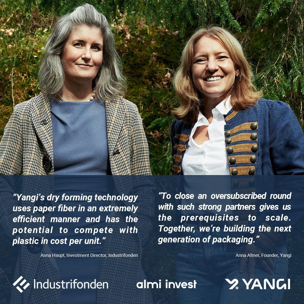 From lab to industrial scale: Yangi secures €10 million to transform packaging