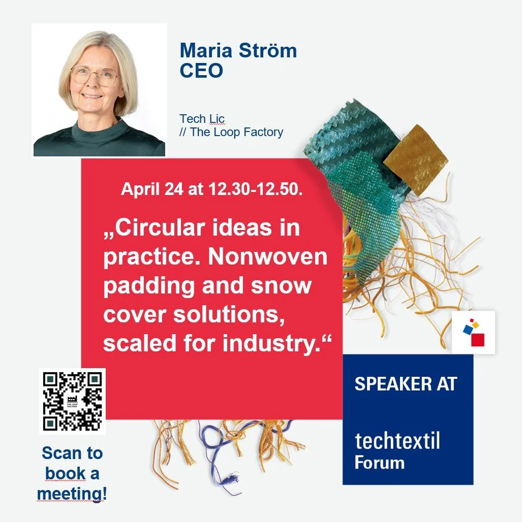 The Loop Factory at Techtextil Frankfurt: Circular economy innovation through scalable nonwoven materials