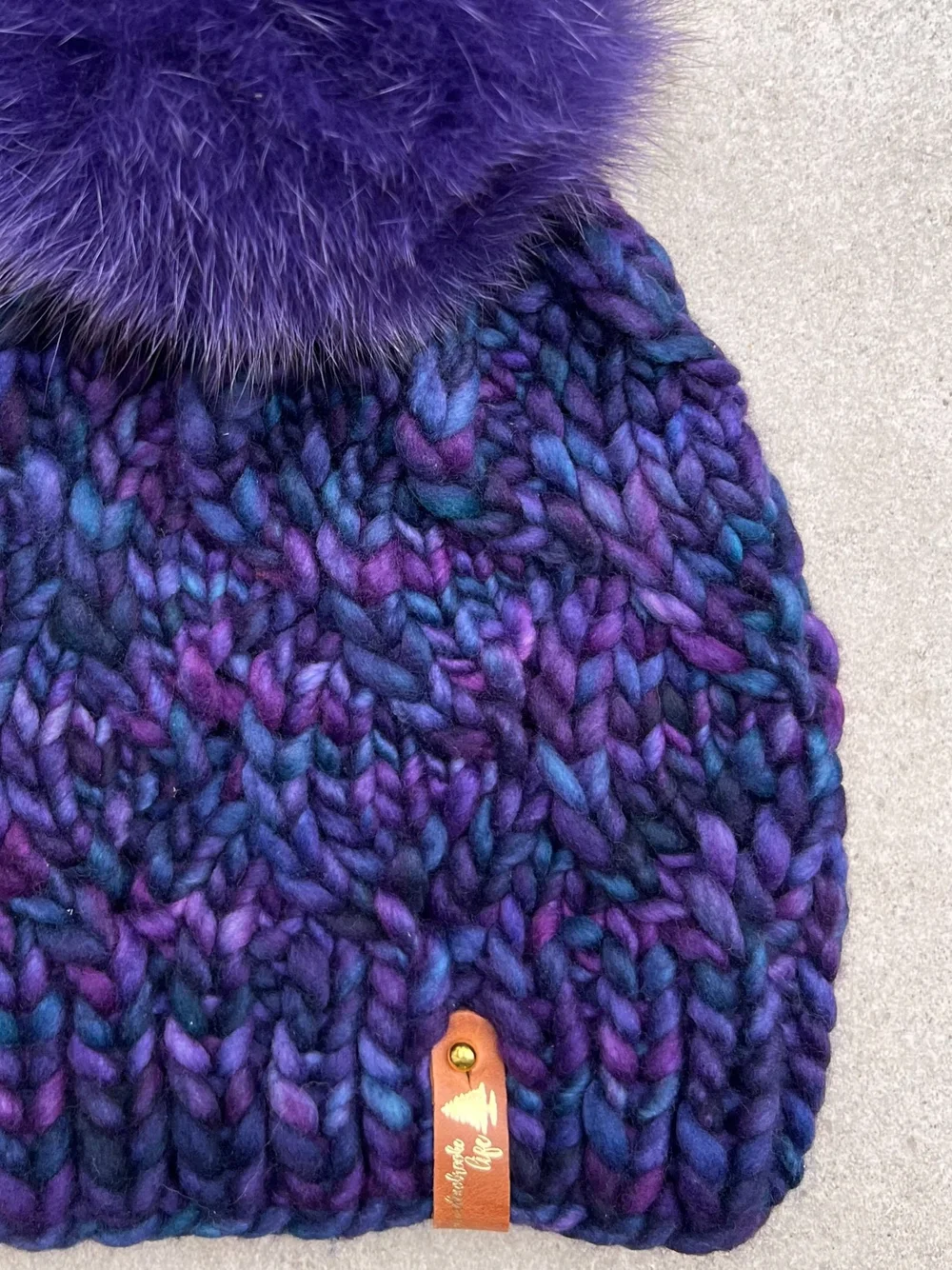 Crescent Moon Beanie with Fur Pom — Meadowbrooke Life