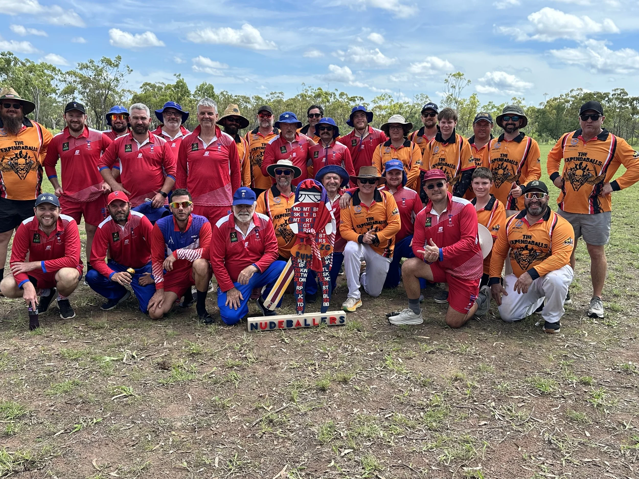 Nudeballers 50th GFA Match v The Expendaballs
