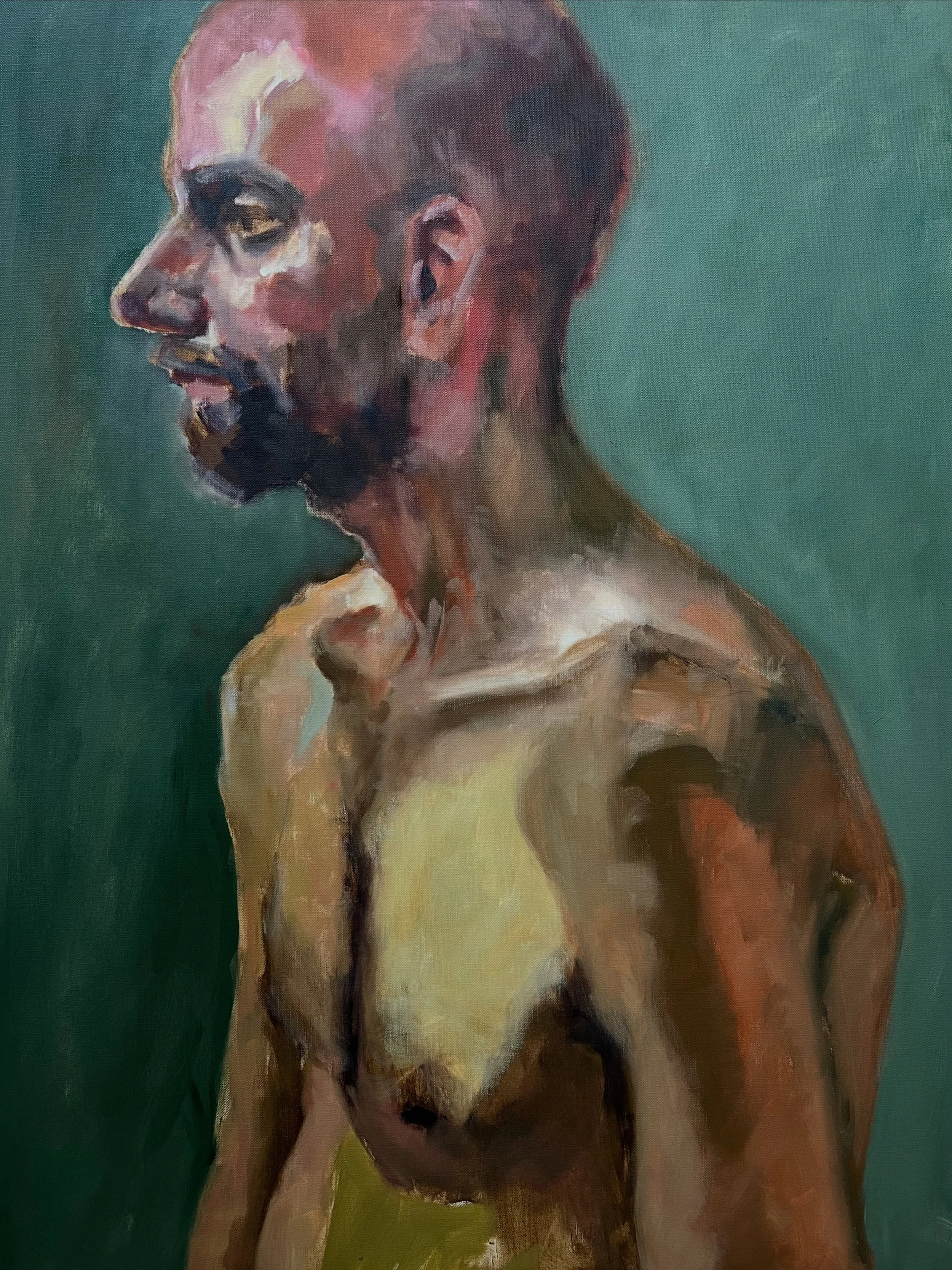Wordend (2025) I olieverf op papier 50x65