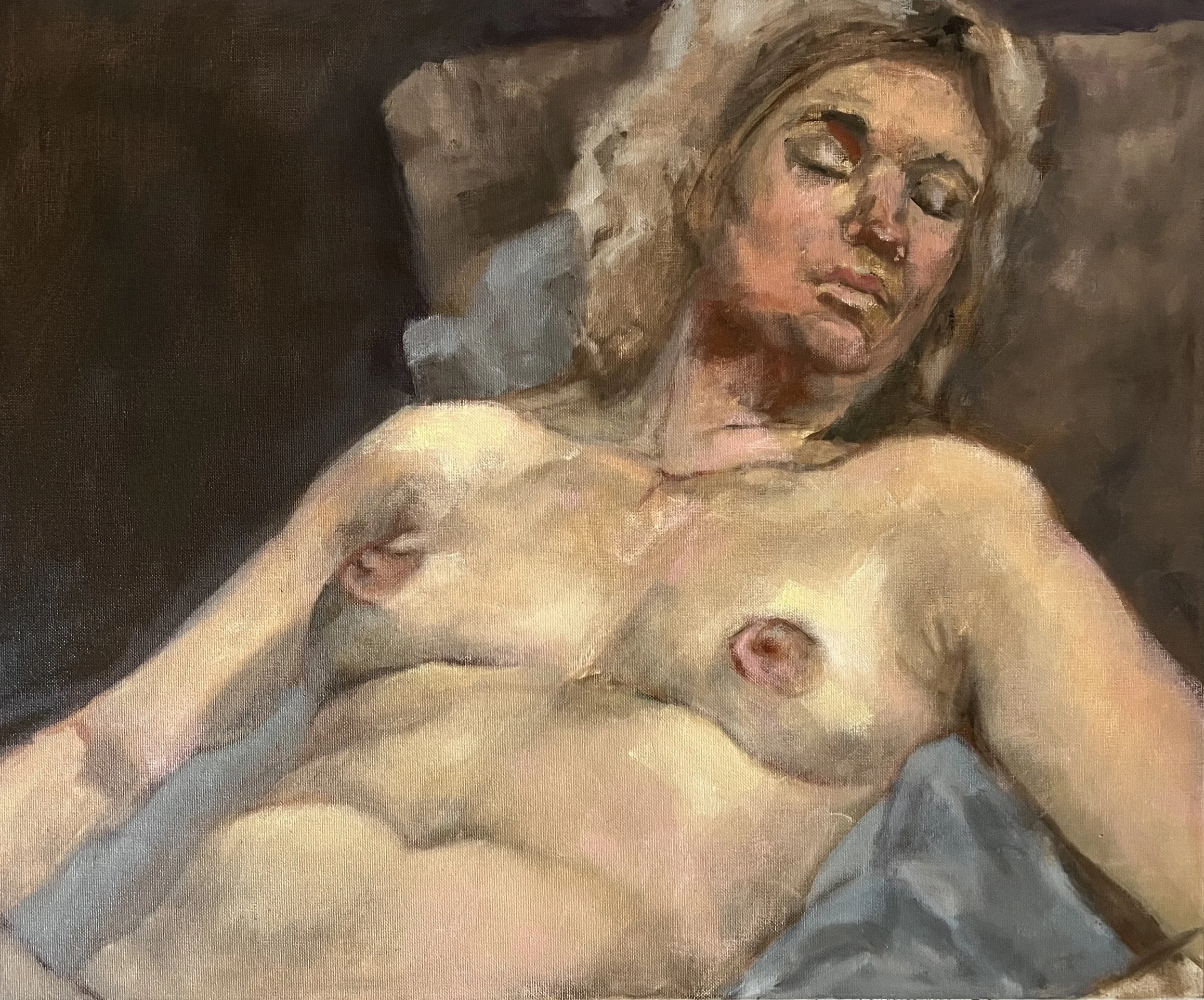 Overgave  (2025) I olieverf op canvas 50x60