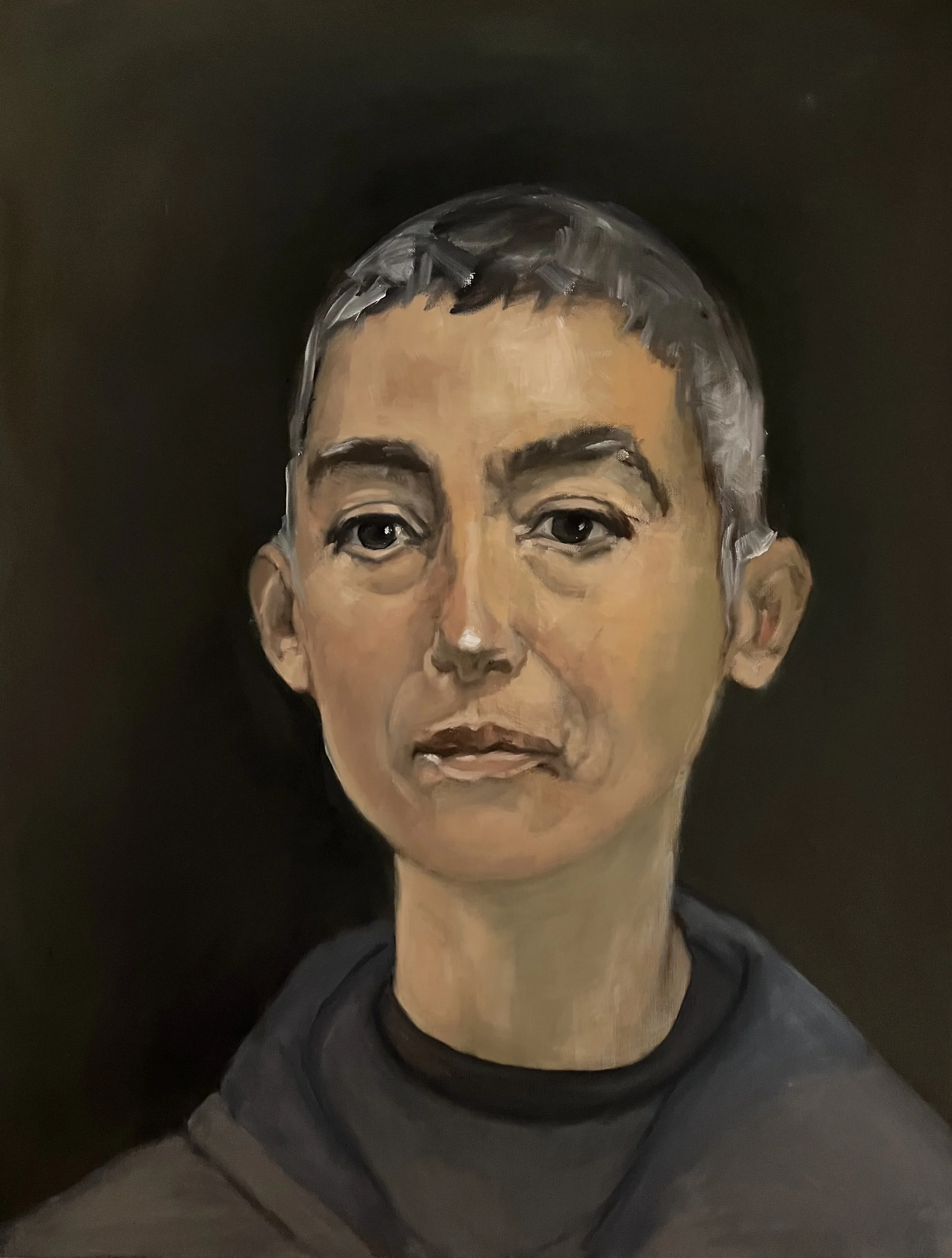 Maria (2024) I olieverf op papier  50x65