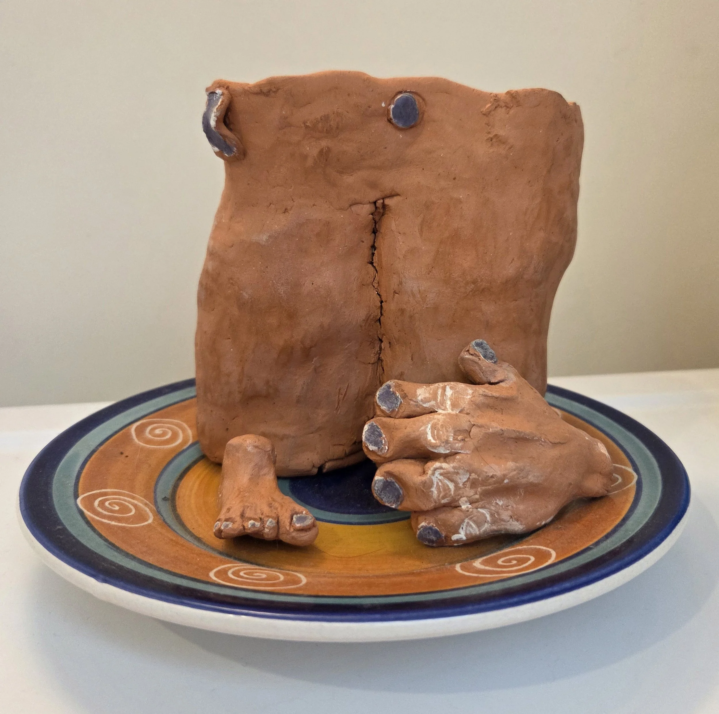 Jill sculpted these 3 clay pieces when she was a student at the University of Vermont.