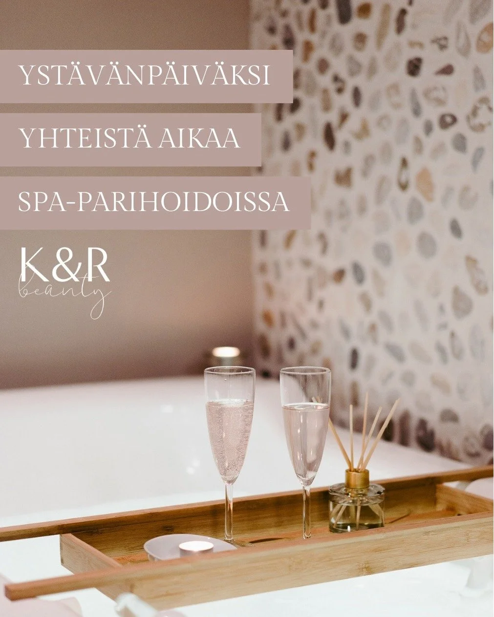Parihoitomme toteutetaan samanaikaisesti tunnelmallisessa SPA-huoneessamme, jossa p&auml;&auml;sette rentoutumaan ja olemaan hetkess&auml; l&auml;sn&auml; unohtaen arjen velvoitteet.

Valitse kahdesta vaihtoehdosta:

🩷Hemmotteluhetki kahdelle SPA -h