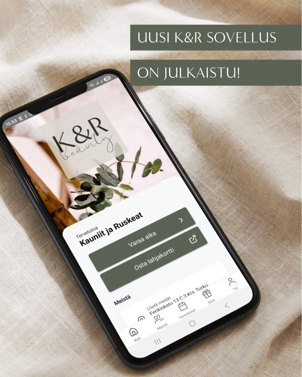 Ilahduta yst&auml;v&auml;&auml; 10 &euro; lahjakortilla ilmaiseksi 🩷

Uuden Kauniit ja Ruskeat -sovelluksemme kautta voit antaa yst&auml;v&auml;llesi 10 &euro; lahjakortin.

Ja mik&auml; parasta, saat itse 10 &euro; lahjakortin jokaisesta yst&auml;v