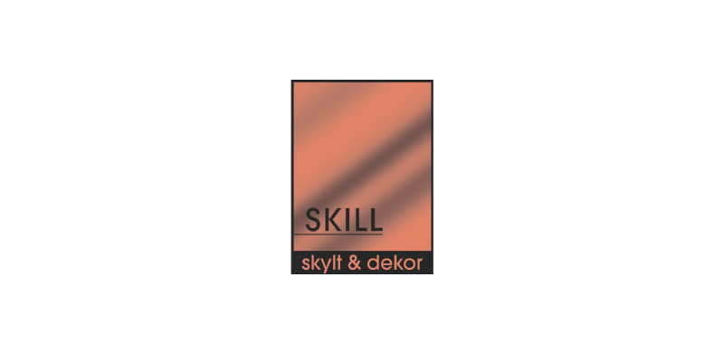 Skill skylt & dekor