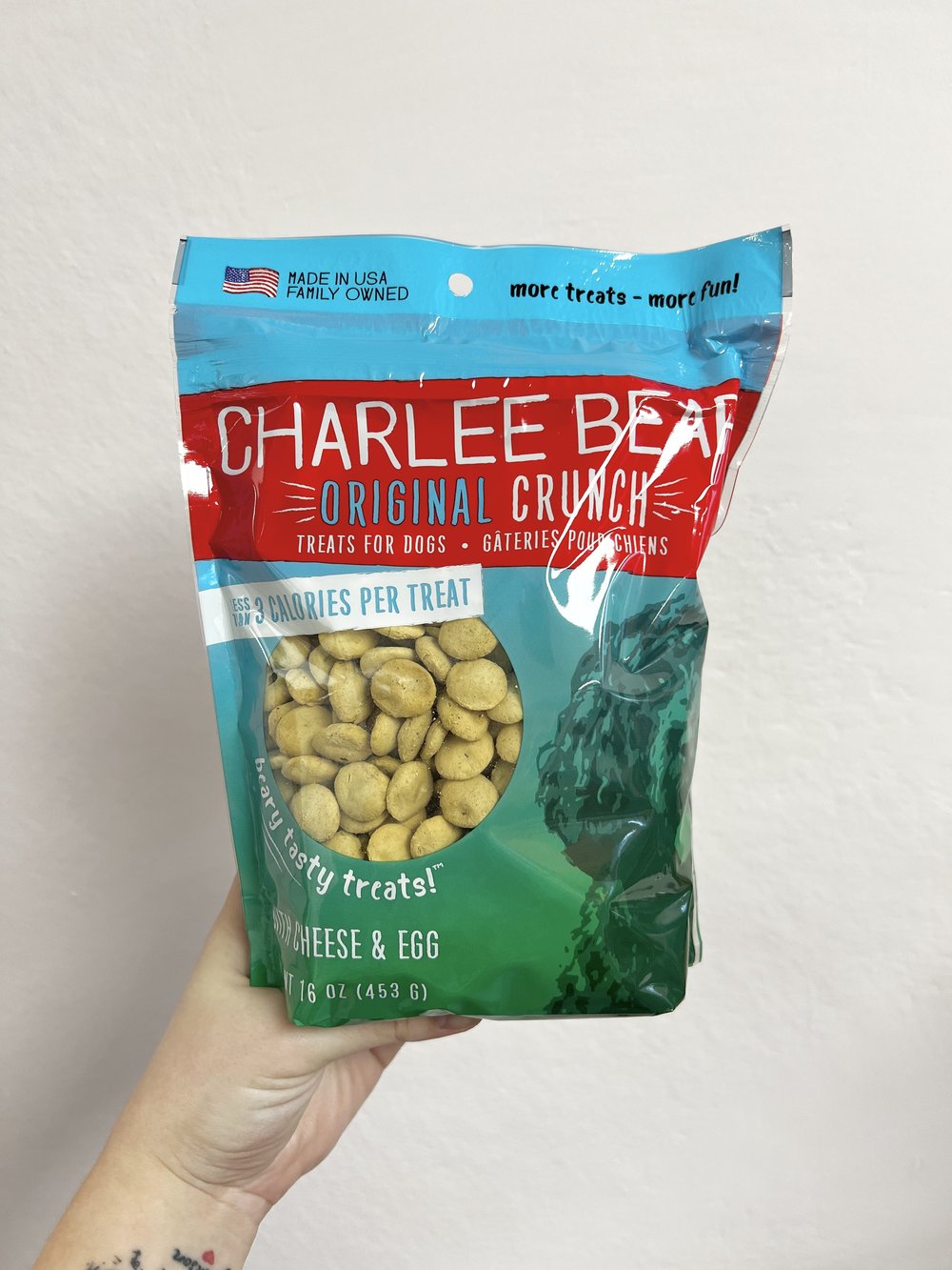 Charlee bear dog treats with cheese & egg 2025