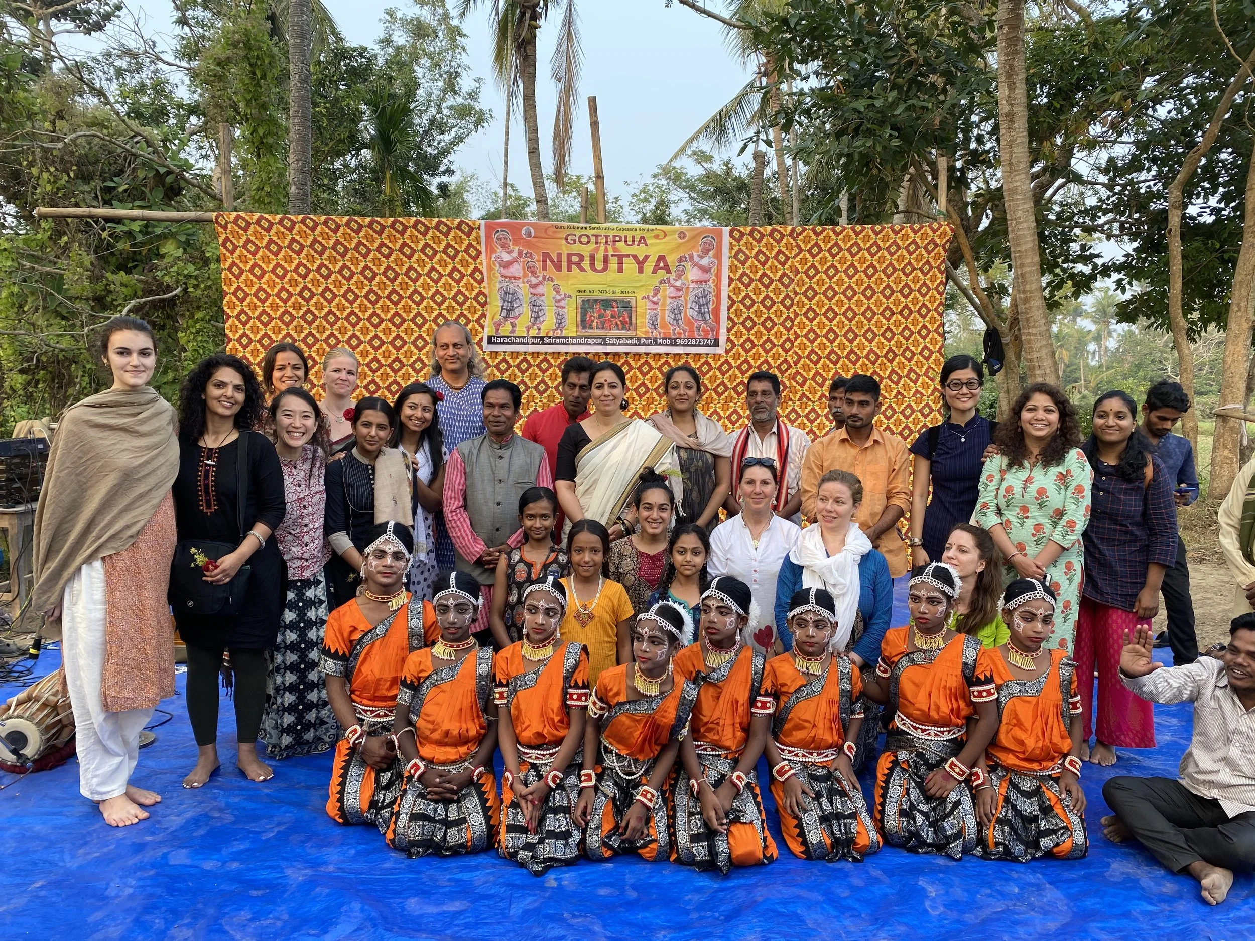 The Sohamasmi group with Gotipua dancers in Orissa
