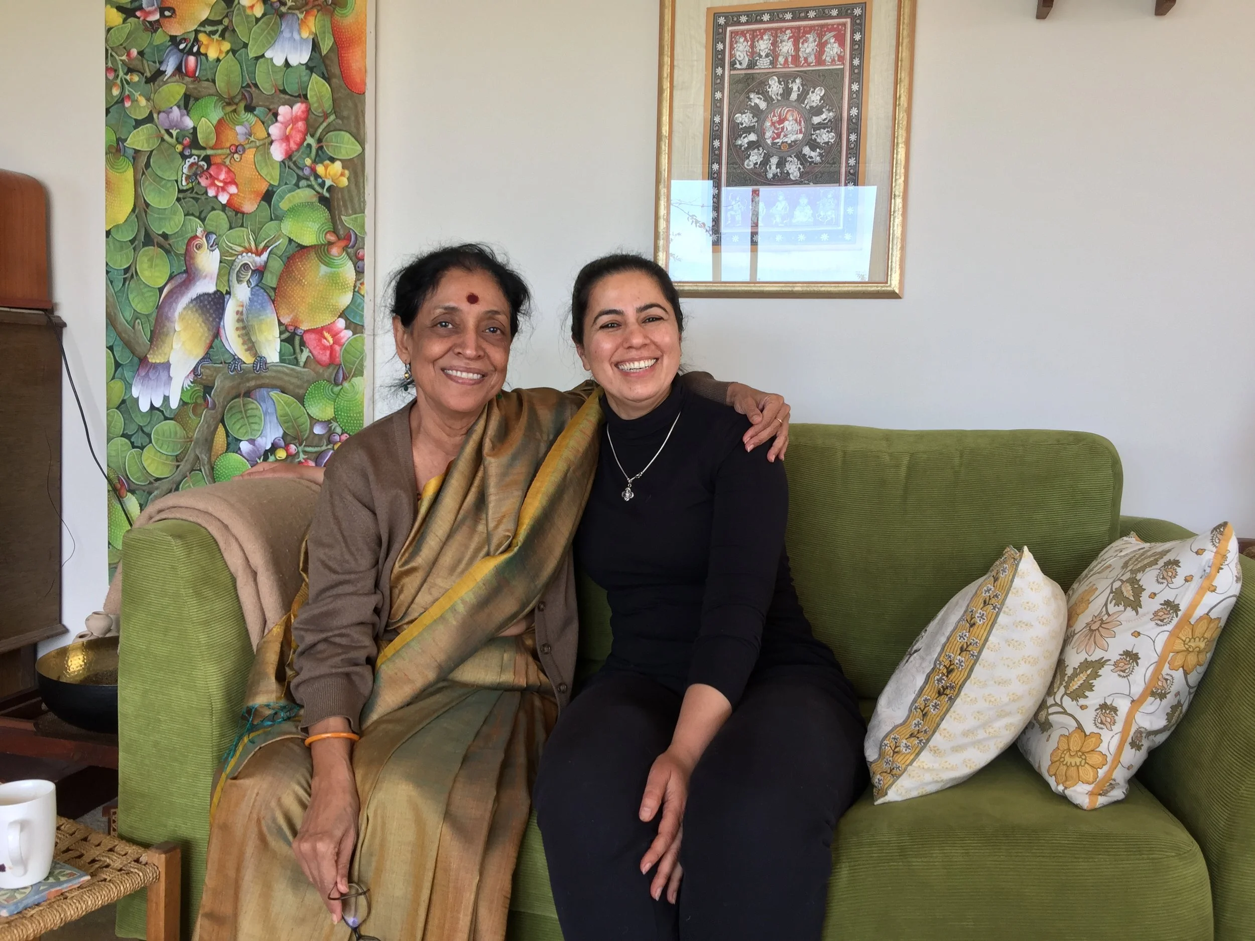 Monica Singh with her Guru Sri Madhavi Mudgal