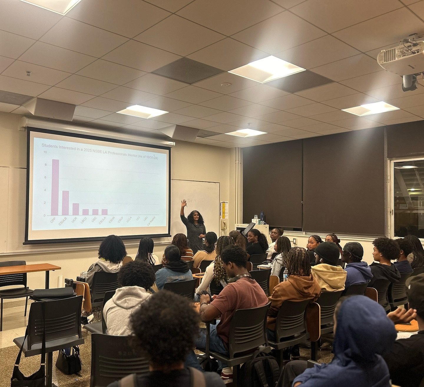 Spreading the word about our 2025 Mentorship Program at the @uclansbe General Body Meeting yesterday! π #mentorship #NSBE #UCLA #engineering #futureleaders