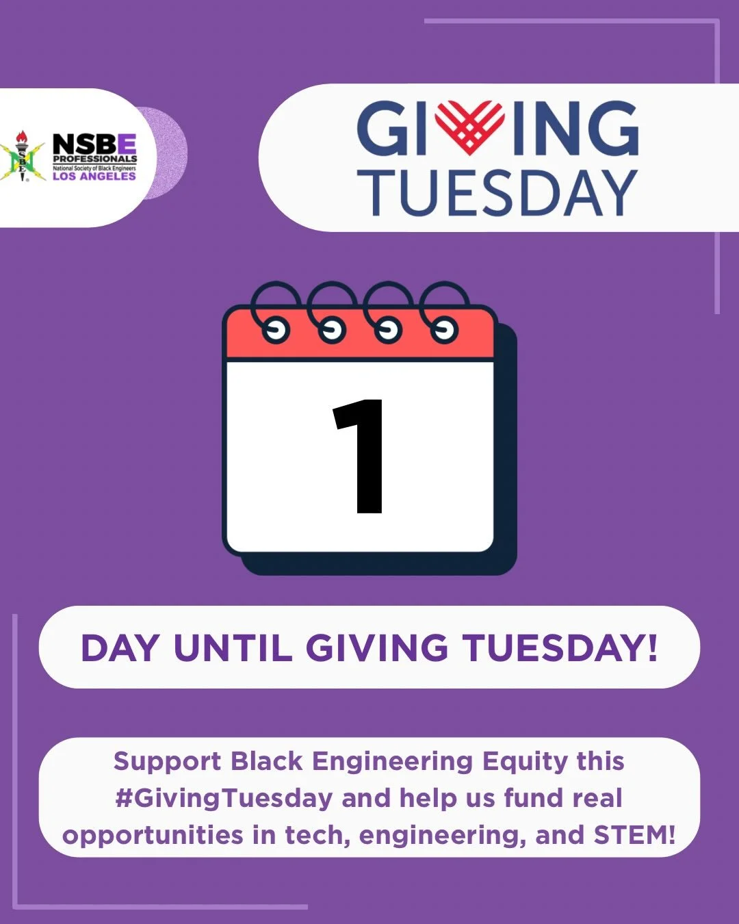 🖤 This #GivingTuesday, we&rsquo;re raising funds for Black Engineering Equity.

When you invest in Black engineers, you&rsquo;re building a future powered by innovation, representation, and community.

🎯 Goal: $10,000 to fund scholarships, programm