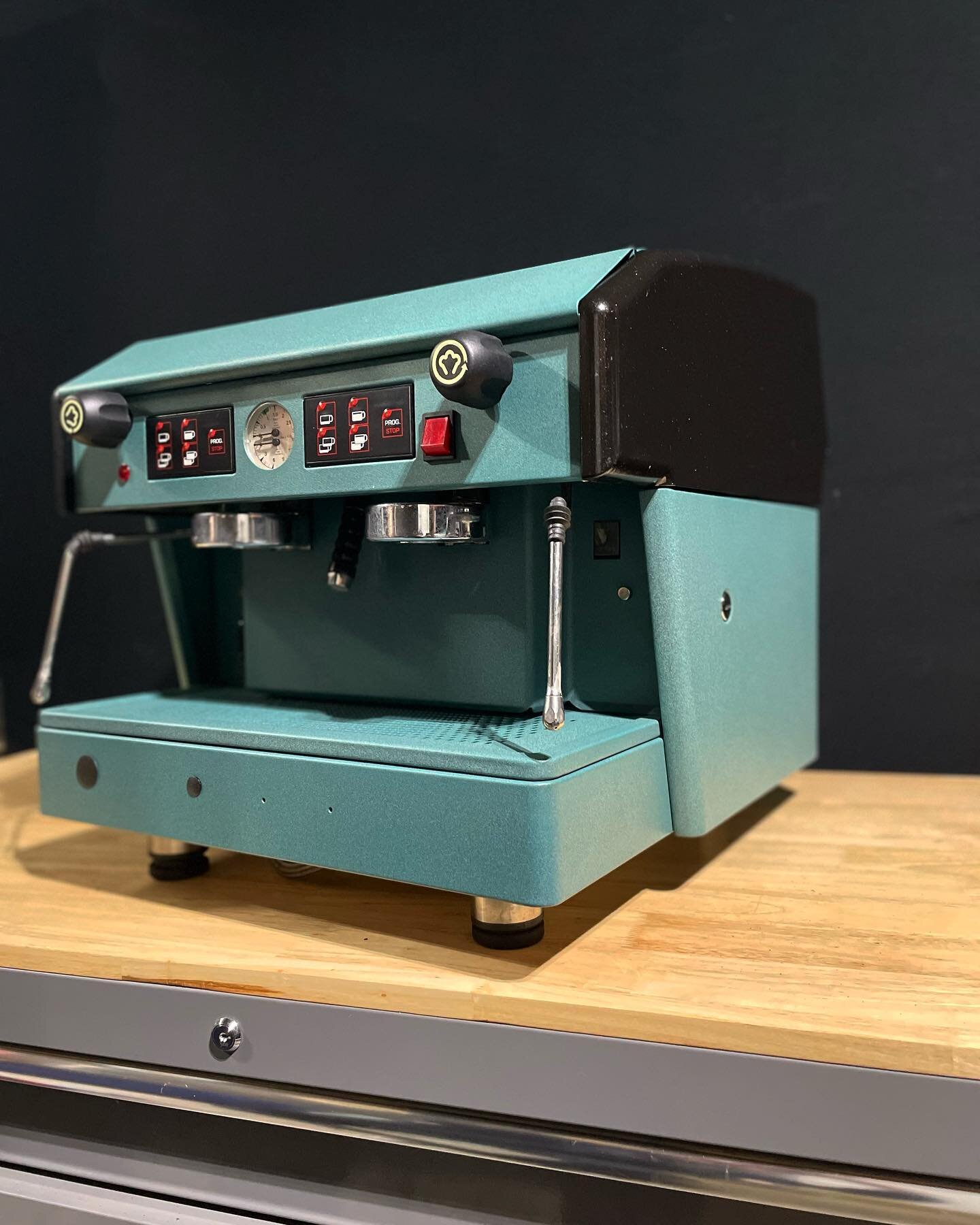 This is going to be awesome for @sugarspursespresso upcoming summer event season! A mechanical rebuild and powder coat. #espressorepair #rebuilds