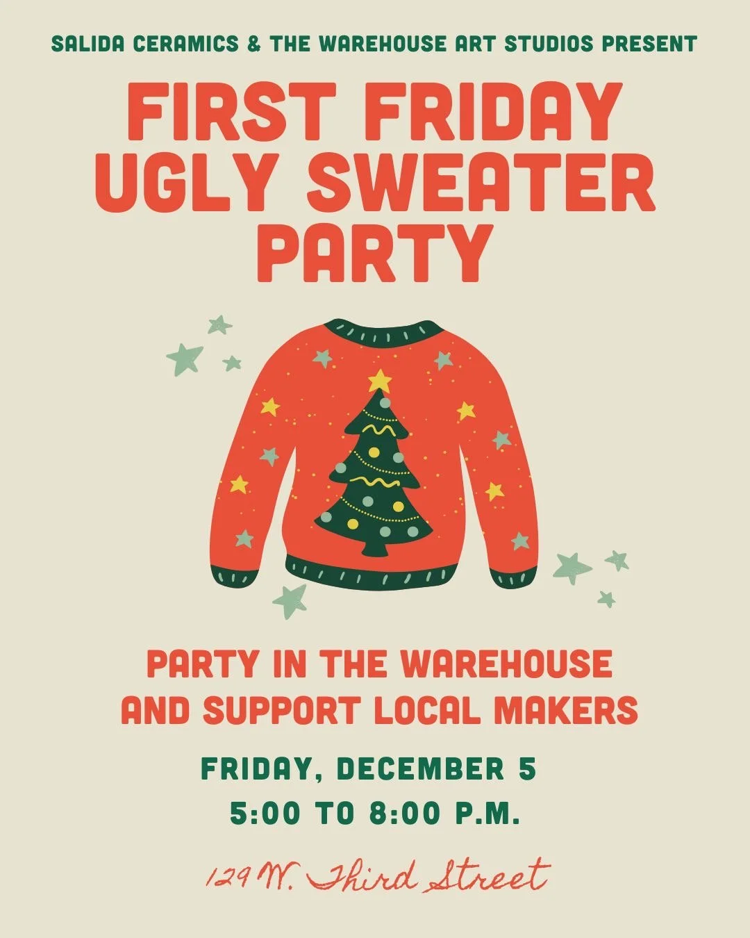 First Friday: Ugly Sweater Party