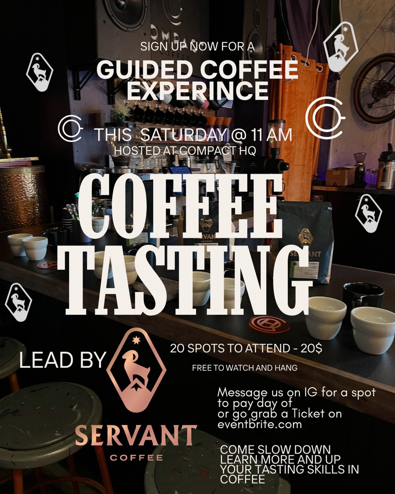 Come Slow down and enjoy some tasty coffees 
Lead by @servantcoffee out of Denver Colorado