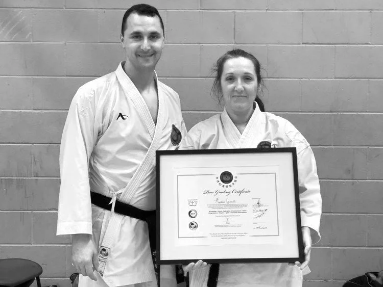 Lily Sensei and Daniel Price pass their Dan Gradings