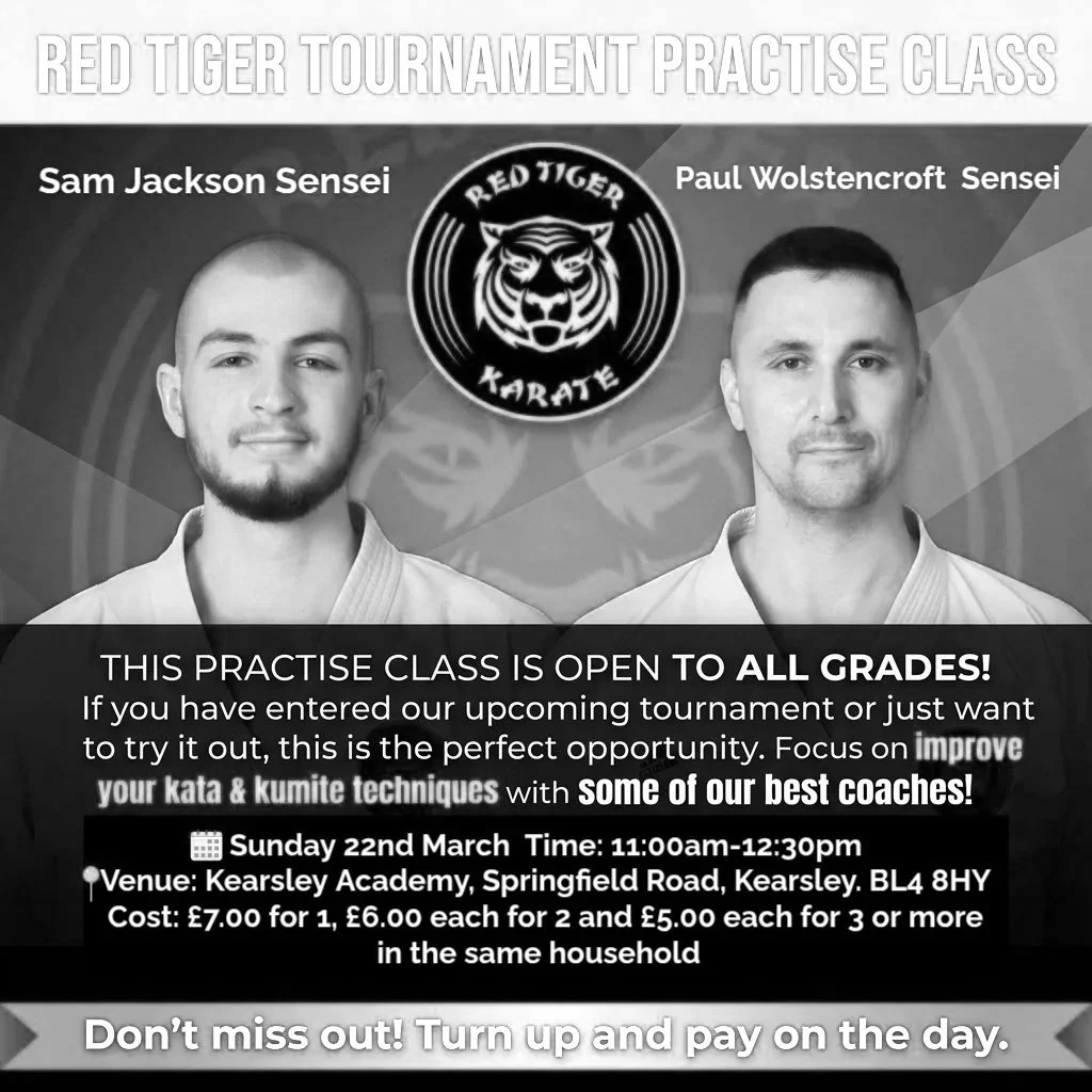 RTK Tournament Practise Class - This Sunday 