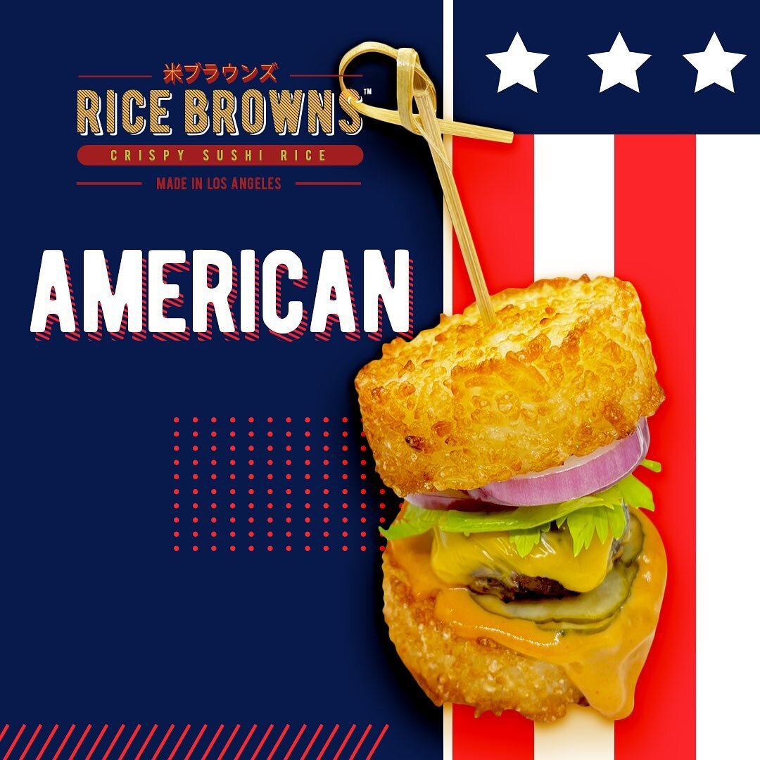 Happy 4th!! Get your family and friends together and celebrate the right way with some American-Made Rice Browns!! 😎🔥
.
.
Shop now @gelsonsmarkets @instacart @wholefoods @bristolfarms 🛒&hearts;️
.
.
#4th #fourthofjuly #fresh #crispyrice #america #