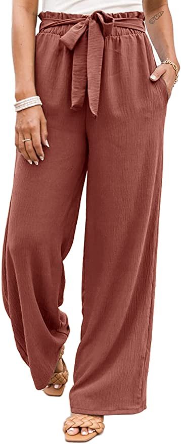 NIMIN Wide Leg High Waisted Flowy Pants