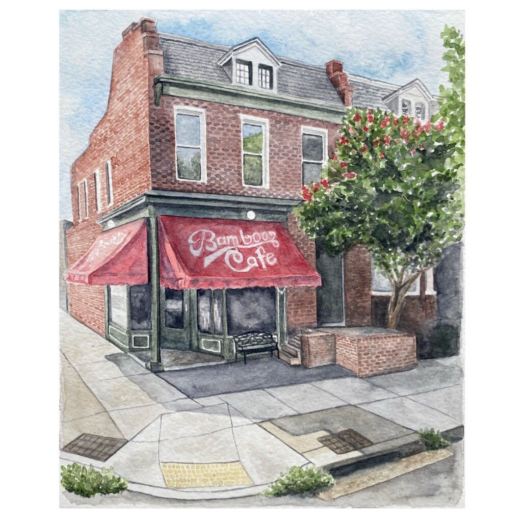 Bamboo Cafe Archival Print