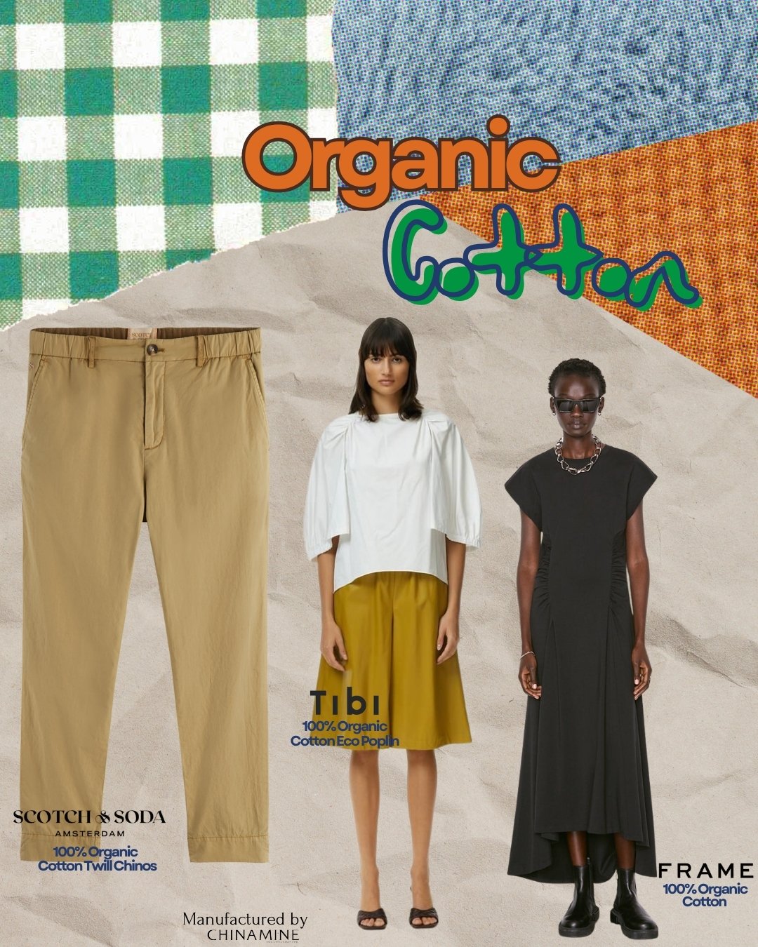 Soft on skin, strong on sustainability 🌱
From twill chinos to elevated poplin and sleek black dresses&mdash;organic cotton is at the core of these standout styles by Frame, Tibi, and Scotch &amp; Soda. Thoughtfully made, consciously sourced. Proudly