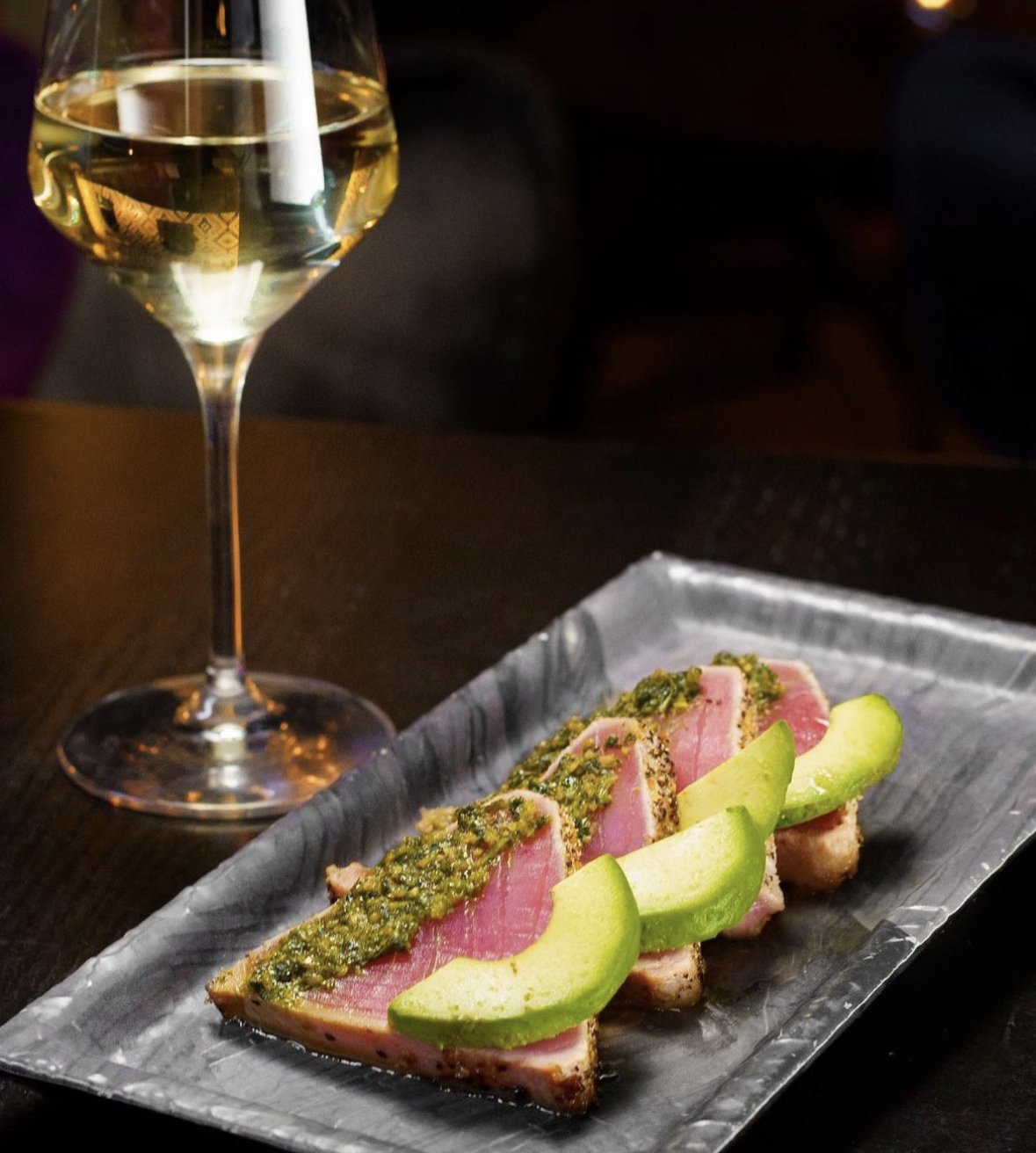 A tuna and avocado appetizer from The Forge in Pittsburgh