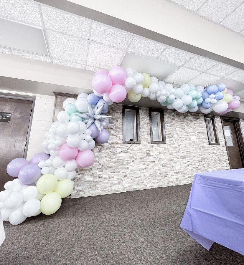 Pastel balloon garland