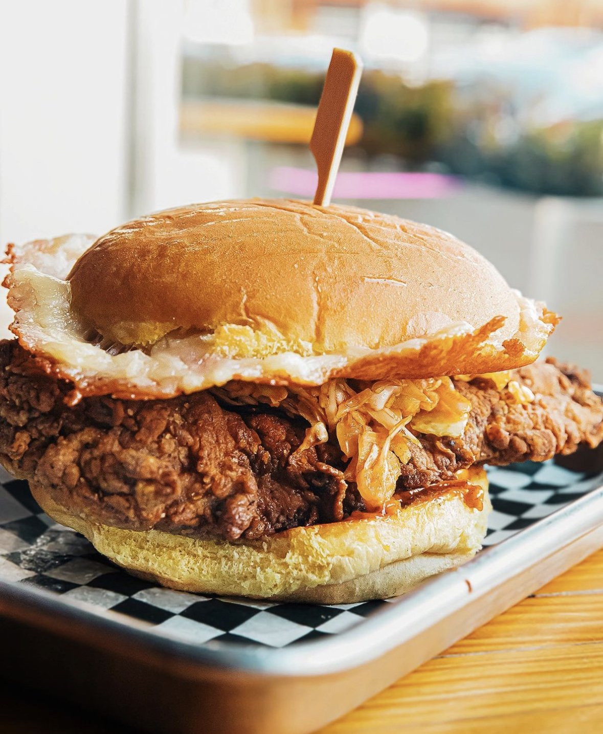 A fried chicken sandwich from Coop de Ville in Pittsburgh