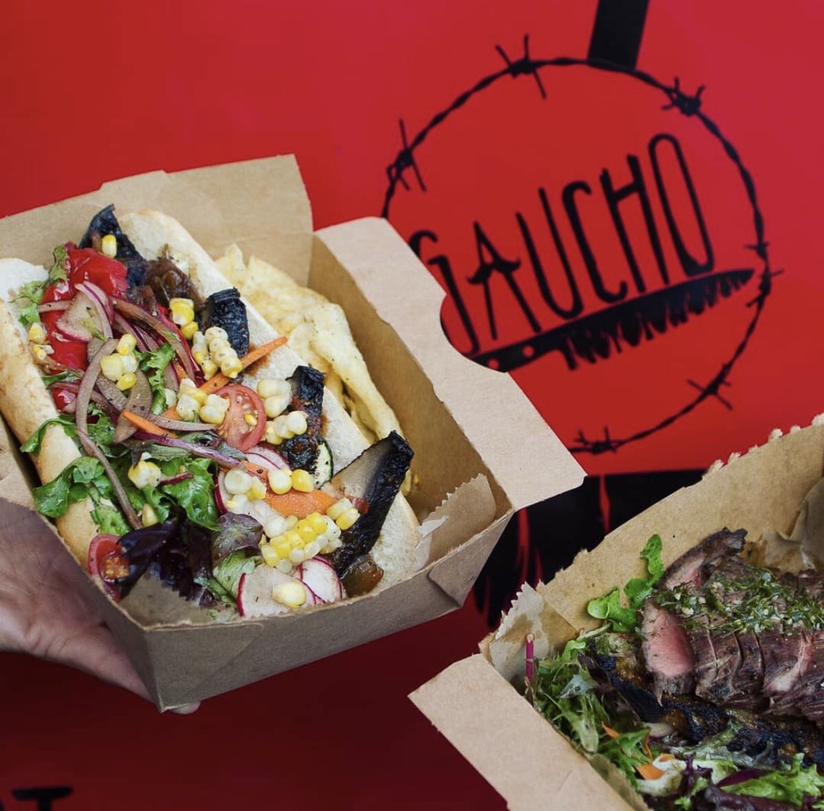 Food from the Asado Wagon food truck in Pittsburgh.