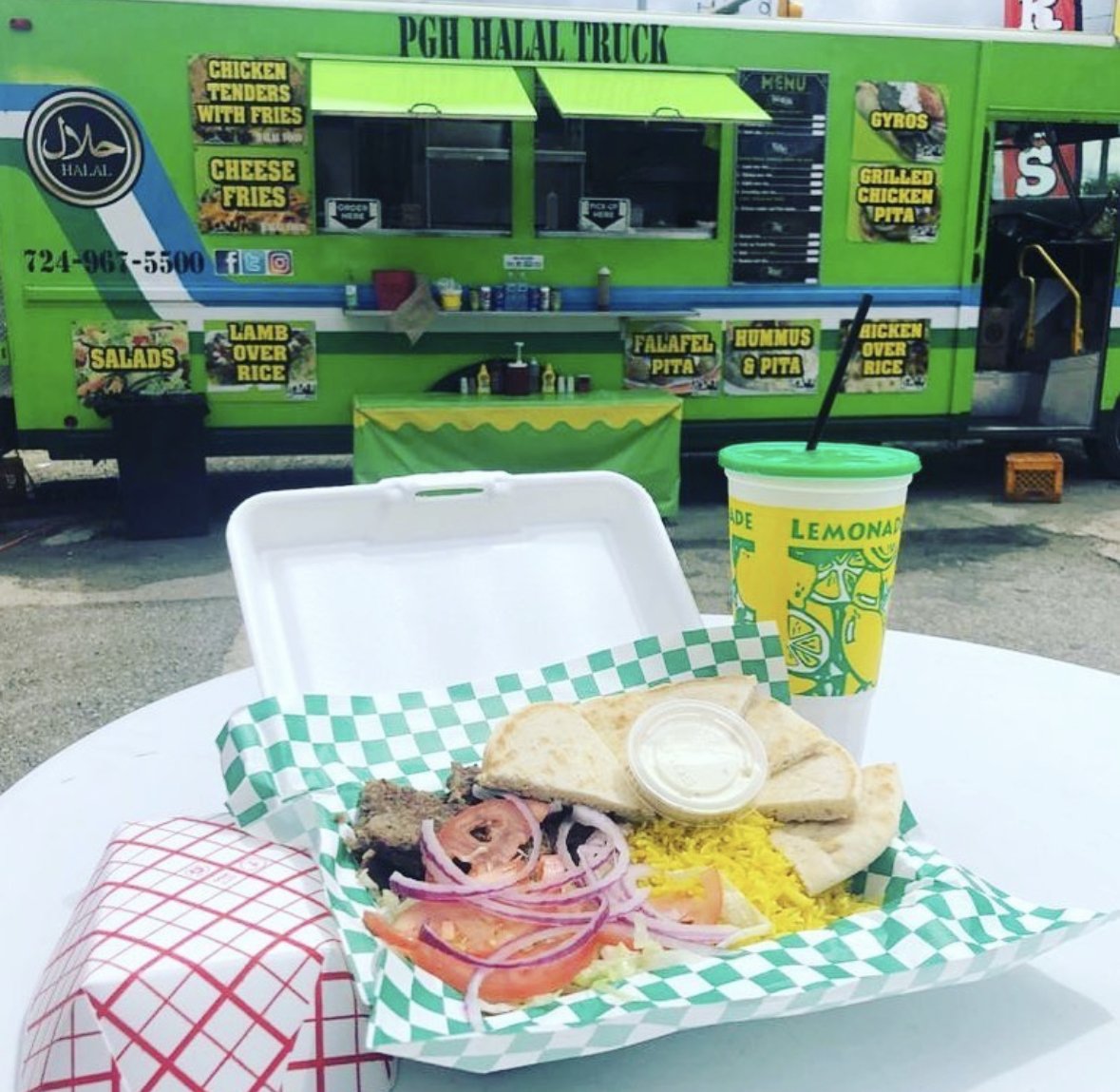 A plate from the PGH Halal Truck in Pittsburgh.