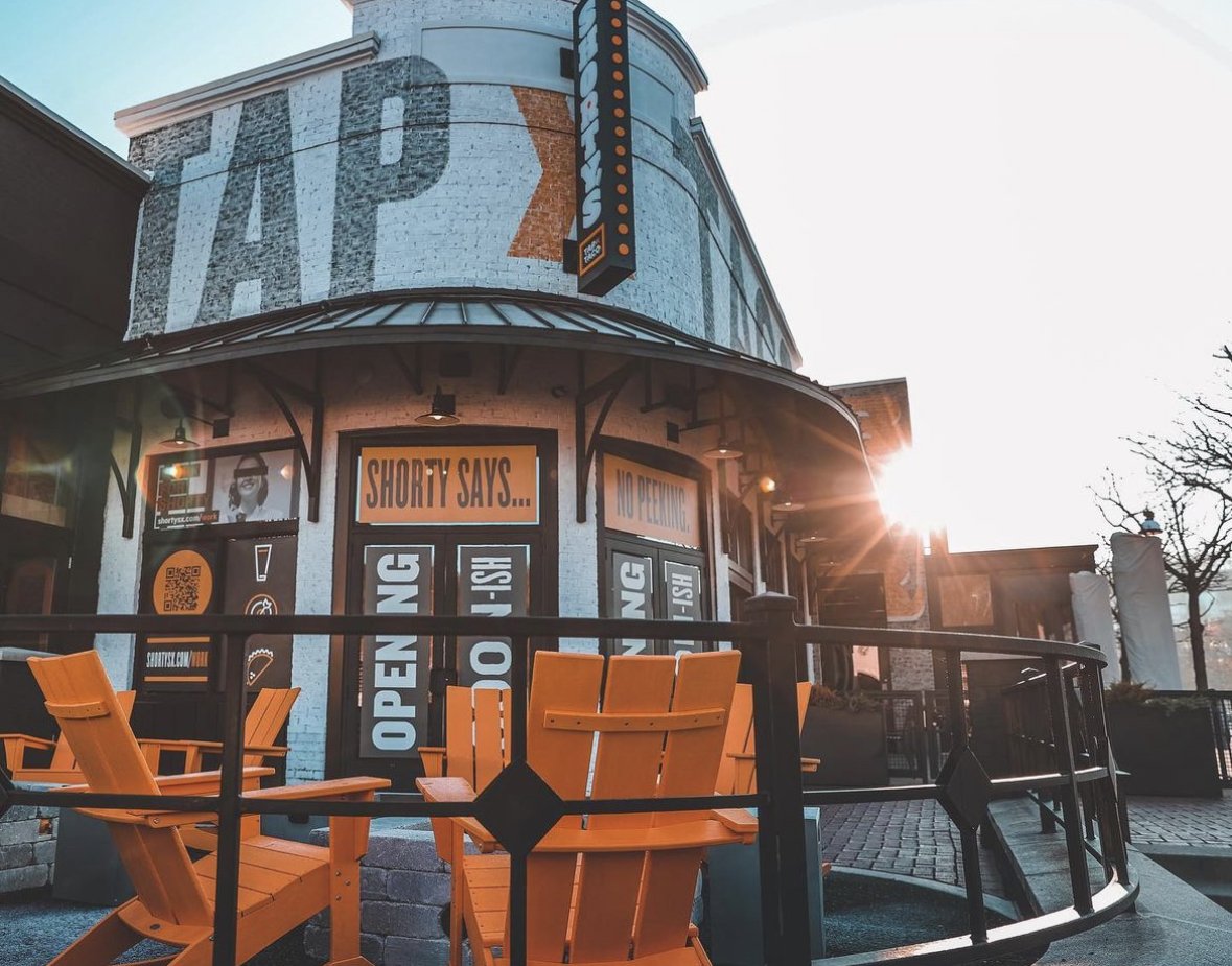 The exterior of Shorty's Tap x Taco at the Waterfront in Pittsburgh.