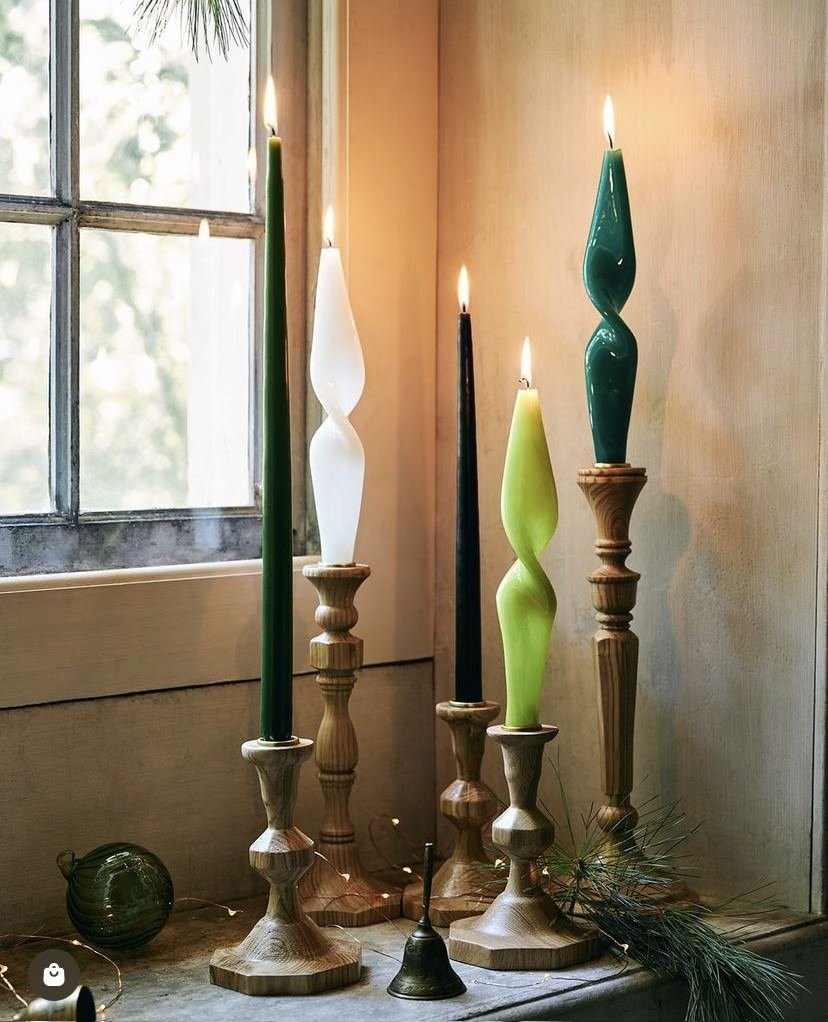 Four taper candles from Anthropologie