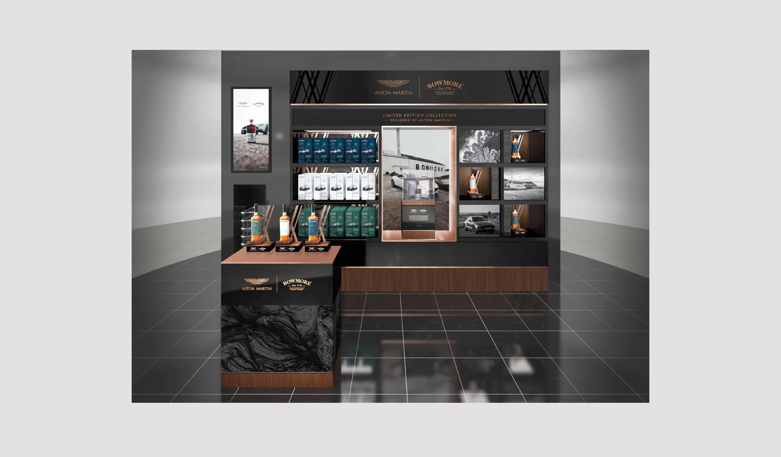 Final renders of activation space in Heathrow terminal 1 (3d render by Nas Dyakov)