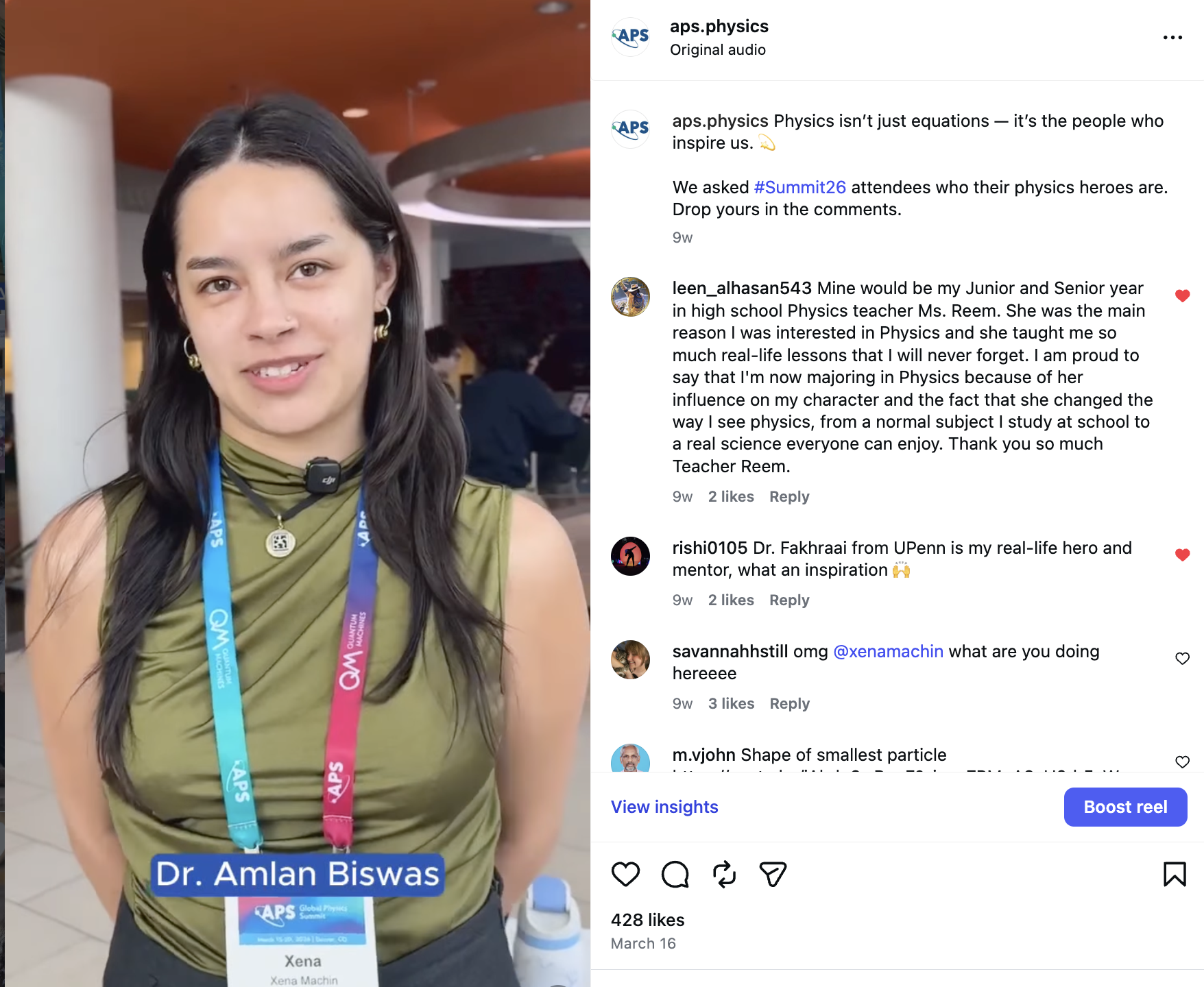 Interviewing conference attendees about their physics heroes.