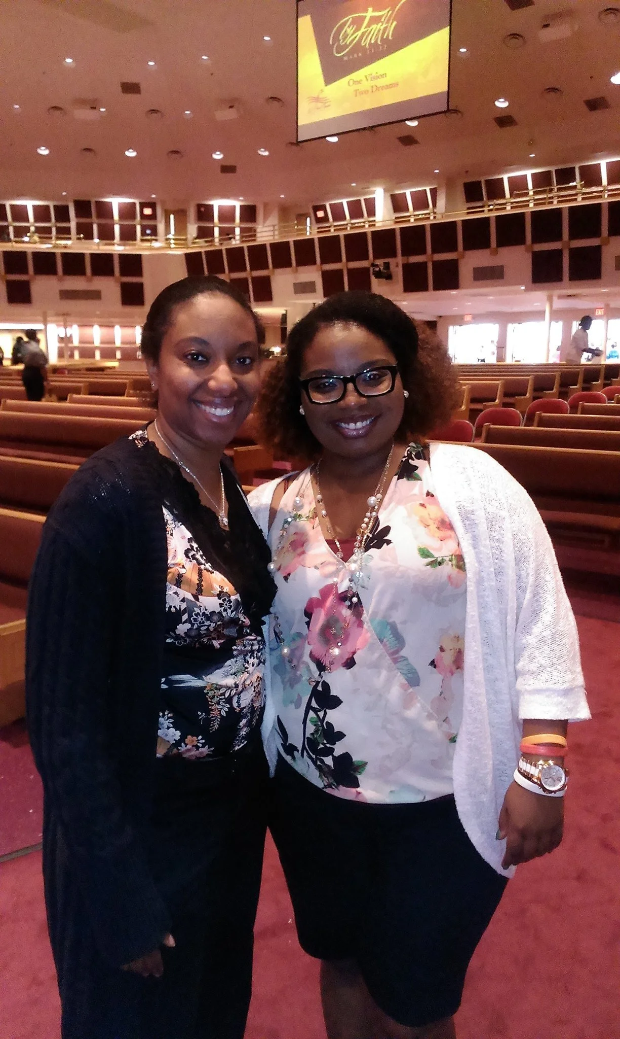 My Soror, Najeema, joined me at church after my diagnosis