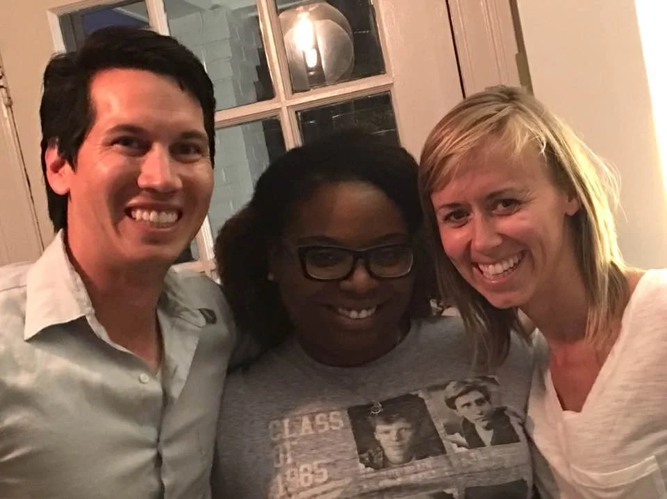 My first roommates in the DMV and we are STILL friends. When I told them about Clarence, they cooked me and Pam dinner. 