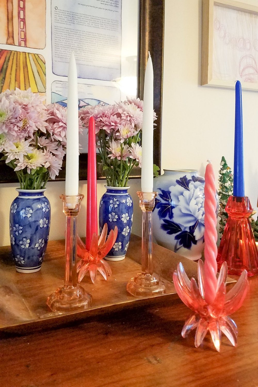 Candlestick Holders at Valentines Day
